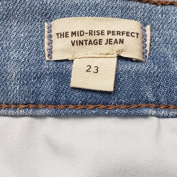 Madewell The Mid-Rise Perfect Vintage Jean in Alderton Wash Women's Size 23 NWT - Picture 3 of 16